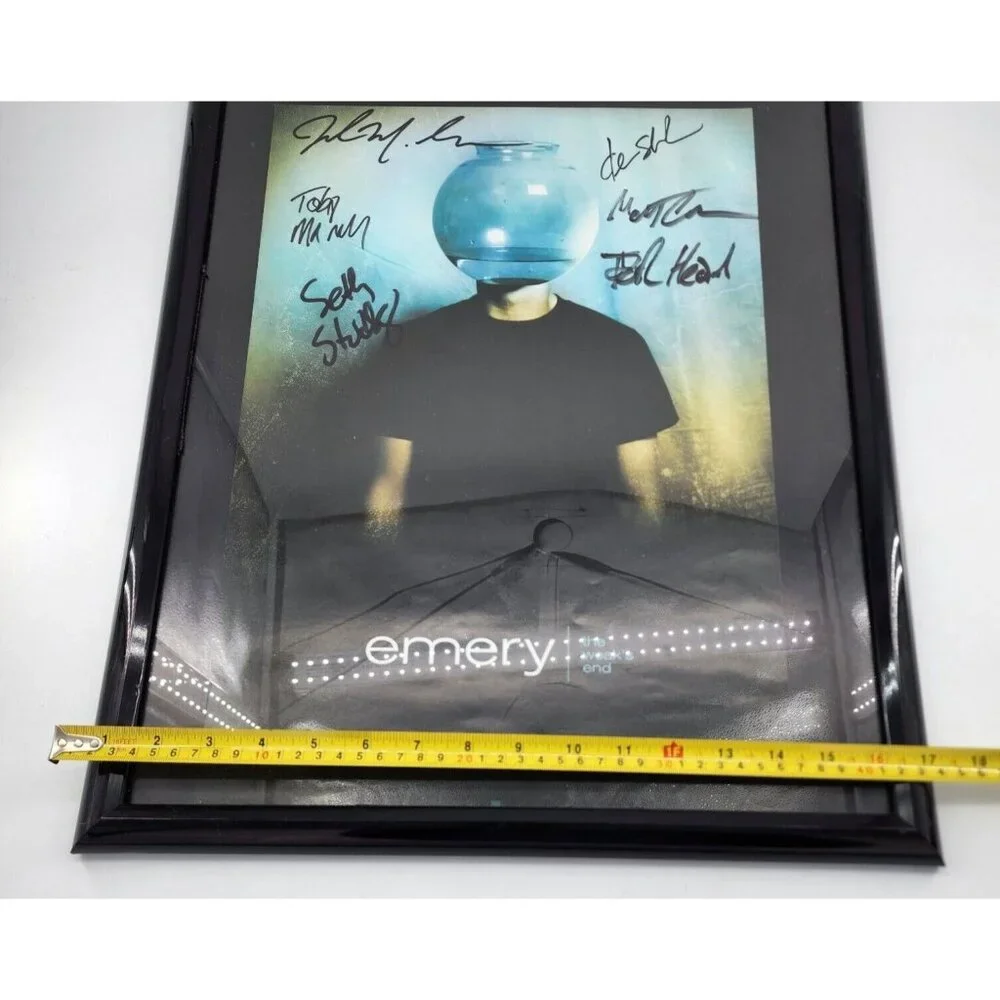 EMERY - The Weak's‎ End 2004 Poster SIGNED AUTOGRAPHED